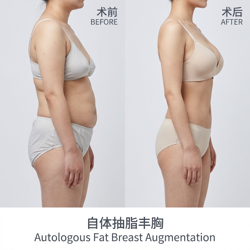 ✨自体抽脂丰胸｜腰腹/大腿脂肪变“事业线”，一次手术双重蜕变！