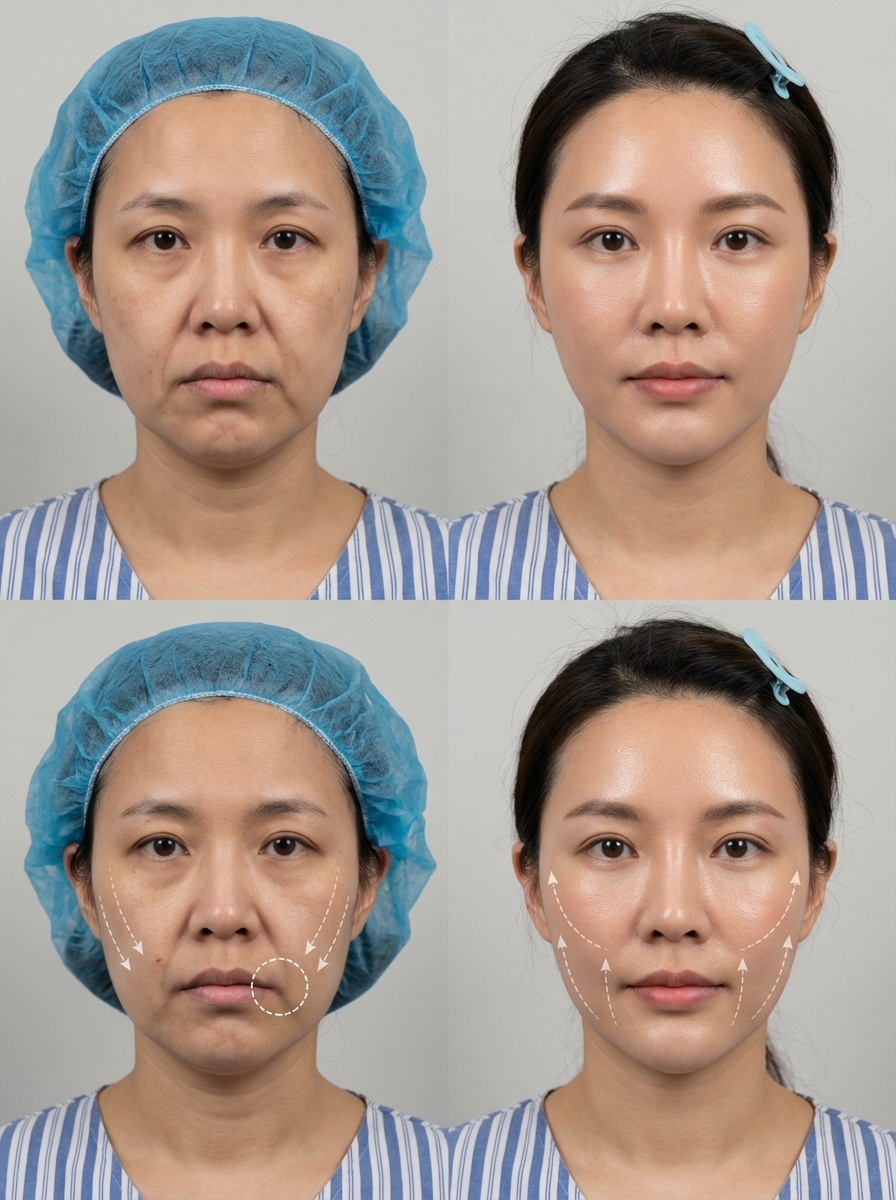 32岁圆脸姐妹亲测✨筋膜提升把“垮脸”拉回少女感_copy